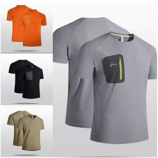 Designer T Shirt Mens Arcytex Konseal Workout Quick Dry T-Shirts Arct Workout Shirt Athletic Running Quick Dry Short Sve Performance Moire Wicking Tee L260609