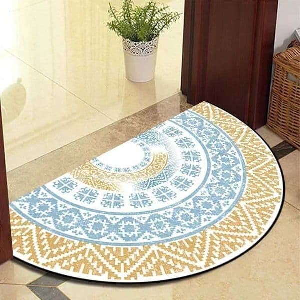 Half-Round Persian-Style Entrance Rug Soft And Comfortable For Decorating The Entrance Hall Of The Living Room D260609