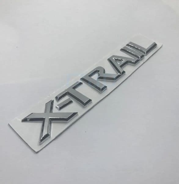 Car Tyre 3D Car Rear Emblem Badge Chrome X Trail Letters Silver Sticker For Nissan Xtrail Auto Styling Tonneau Cover 11