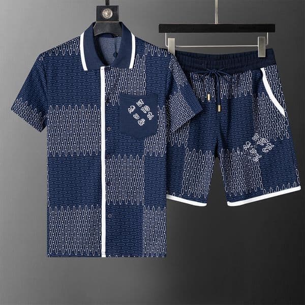 Fashion sports suit designer men's T-shirt shorts set summer casual high-end luxury cotton sports suit men's and women's T-shirt couple short sleeved men's clothing