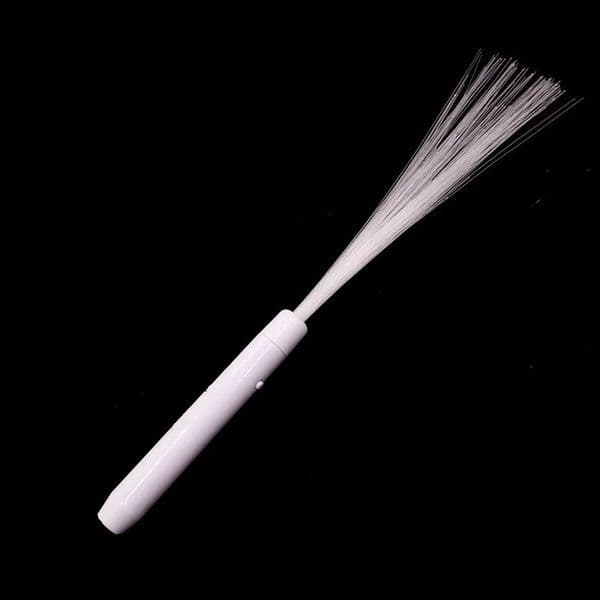 Festive White Girls Kids Toy LED Magic Rod Light Up Wand Stick with Fiber Optic Wedding Birthday Gift 260608