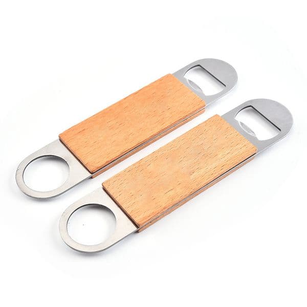 Manufacturer wholesale solid wood beer bottle opener wood chips large pumping simple bottle opener cap opener wooden bottle opener