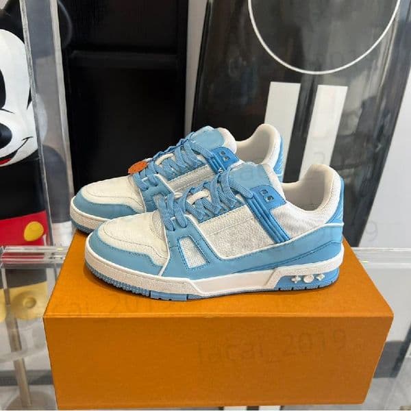 2026 Designer Men Causal Shoes Luxury Fashion Woman Leather Lace Up Platform Sole Luxury Sneakers White Black mens womens Designer Sport Shoes velvet suede 35-45 X2
