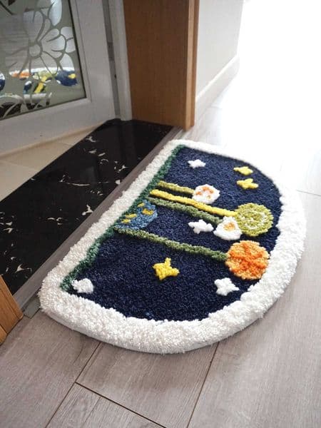 Flower Luxury-Style Carpet For Living Room Entrance Door Bedroom Side Rug Wardrobe Room Home Decoration D260609