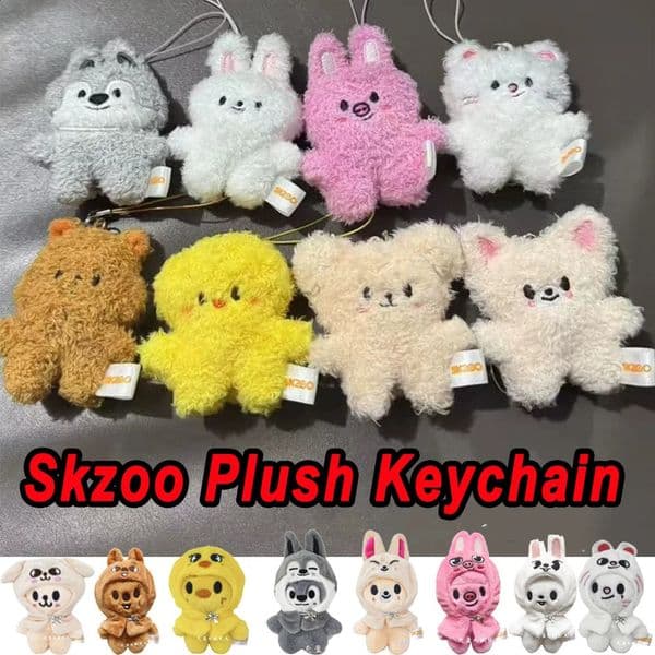 Staykids Plush Mini Keychain Pendant SKzoo Plush FM Field Week 5cm Plush Cartoon Cute Pendant Birthday Toys 260608