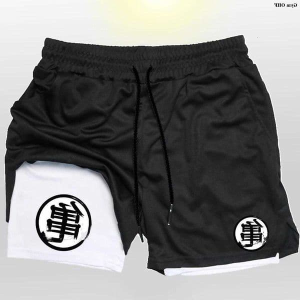 Shorts Z Sweatpants Goku Anime Men Gym Running Shorts Men Quick Dry Sport Outdoor Training Summer 2 In 1 Men Short Pants C260610