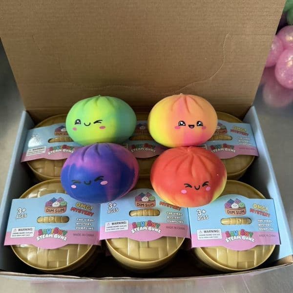 Needoh 5Cm Dumpling Squishy Relief Decompression Toys Squeeze Mystery Dumplings Sensory Ball Party Gifts Anti Stress