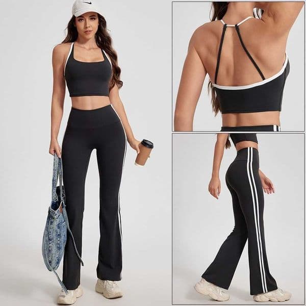Hide New Suit Cloud Women Gym Fitness Set Sports Bra Top High Waist Pants Tracksuit Workout Pilates Outfits Running Clothes M260610