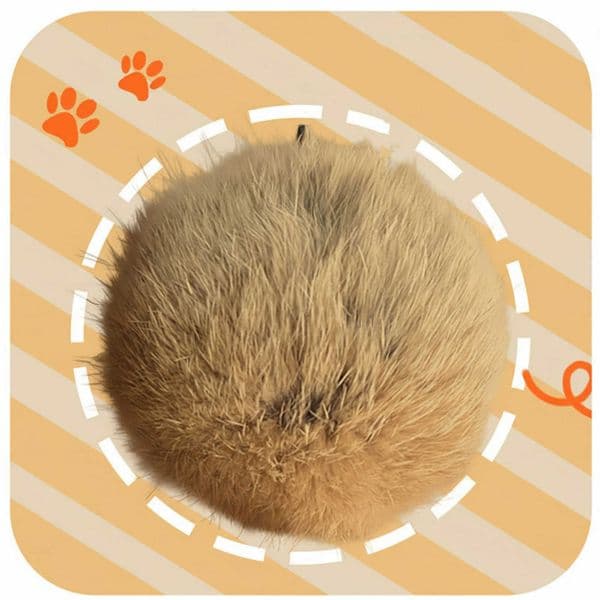 Ball Fur 1-5PCS Cat Rabbit Toy Soft Plush Lightweight Furry Interactive Cat Toy for Kicking Indoor Playing Washable Bunny Toy C260610