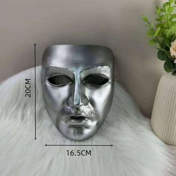 Luxury Designer Decor Halloween Easter Baldwin IV Cosplay Handmade Resin Craft room Masks Decoration For Home 5