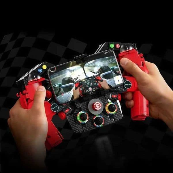 Racing Detailed Formula Steering Wheel Model Adult Building Set with Functional Knobs Perfect Gift for Car Lovers Gamers Z260609