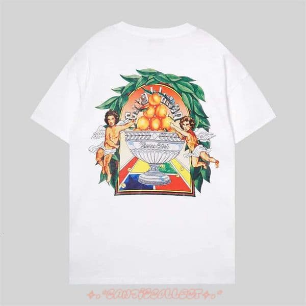 Casas shirts 2026 T Shirts Fashion Designer Men Casas Summer Clothes Crew Neck Quick Dry Apparel Tops Chest Letter Casablancolly Shirt 7eb