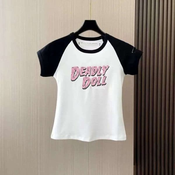 Chrome Shirts Designer Sanskrit Tight Pants Summer Clothes Chrmehearts Shirt For Woman Tank Horseshoes Shirts Trend Brand Cotton Women Casual Crosses T Shirts 097