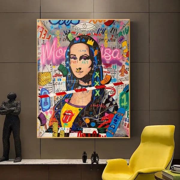 2026 Designer Luxury Decor Room Banksy perfume Graffiti Street Collection Follow Your Dream Smile Abstract cologne Art Canvas Painting Poster Prints Wall Art Pi 20