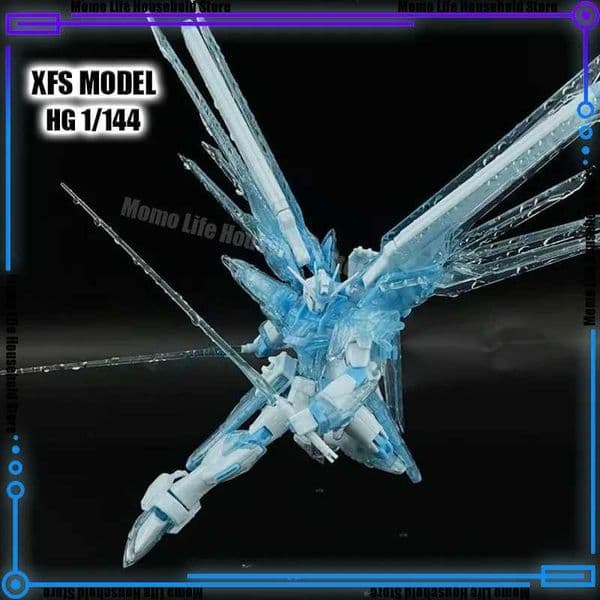 New XFS Model 1/144 HG Stts-909 Ising Freedom Icy Blue Assembly Model Kits Anime Action Figure Robot Plastic Model Gifts Toys L2606105E9Z