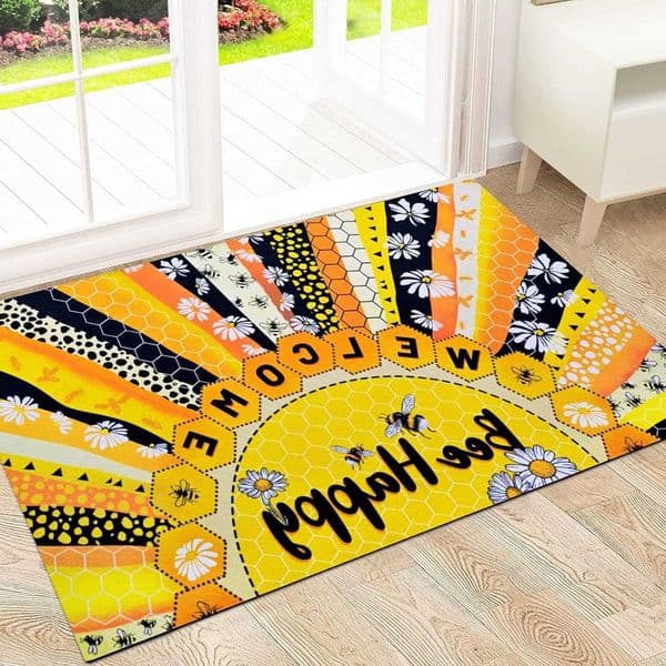 Floral VIKAMA Butterfly Boho Doormat Non-slip for Entryway Home Decor D260610