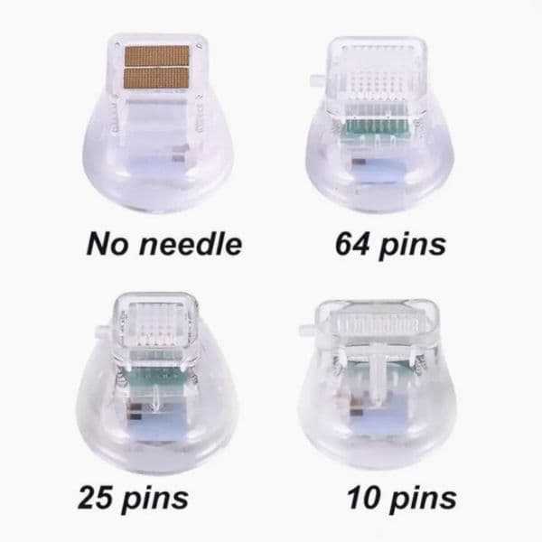 64Pins 10Pins 25Pins Nano 1 Handle 4 Needle Microneedle Rf Facial Treatment Stretch Mark Wrinkle Removal Accessories X7