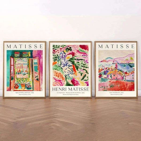 Vintage Abstract Matisse Exhibition Mid Century Landscape Wall Art Posters Canvas Painting Prints Pictures for Room Home Decor 26L0610