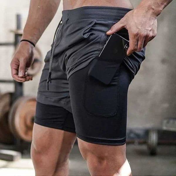 Gym Camo Men Running Shorts Sports Shorts 2 In 1 Quick Dry Workout Training Gym Fitness Jogging Short Pants Summer Men Shorts C260610