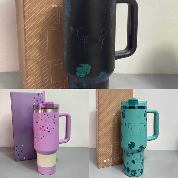 Handle 40oz with Insulated Tumbler and Straw - Stainless Steel Cartoon Bear Car Cup with Bee Topper u0026 Gift Box - Vacuum Travel g Double Wall Water Bottle Y260610