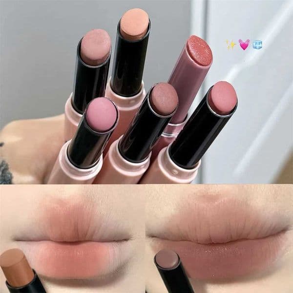Velvet Glossy Lipstick Non-Stick Cup Korean Brown Lip Gloss Smudge Proof Long Lasting Waterlight Tint Juicy Plump Lips MakeupT260609