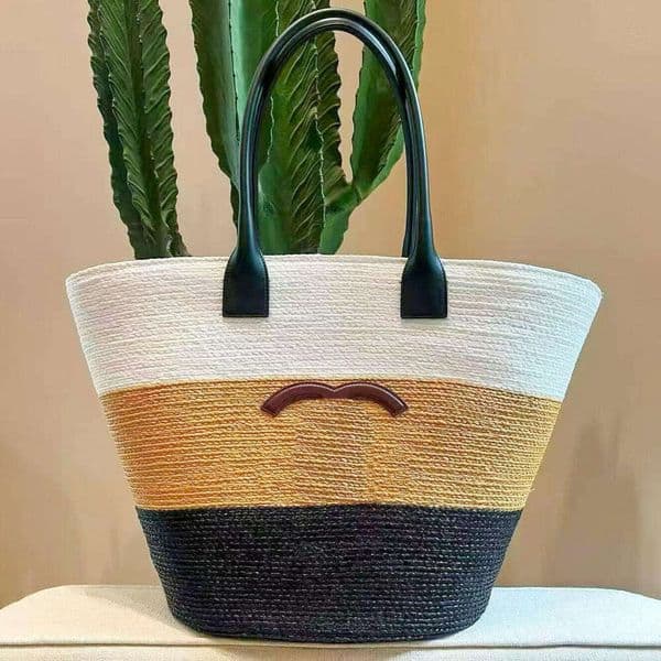 Summer Raffia Basket large tote Designer Beach bag high quality Straw Bag cc Womens Luxury crochet Shop travel bag weave bucket handbag weekend Shoulder Underarm bag