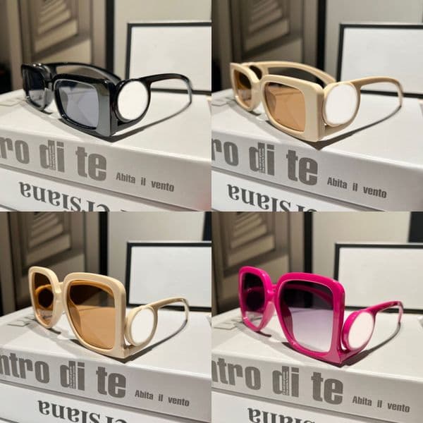 2026 for woman man Designer Pink For Women Polarized Men Delicate Sonnenbrille Hollow Letter Wide Frame Womens Sunglasses Multicolor Sh0270 Free Ship 32
