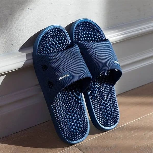 Summer Slippers for Men PVC Massage Non Slip Solid Color Comfortable Durable Bathroom Shoes Cool Pool 260609