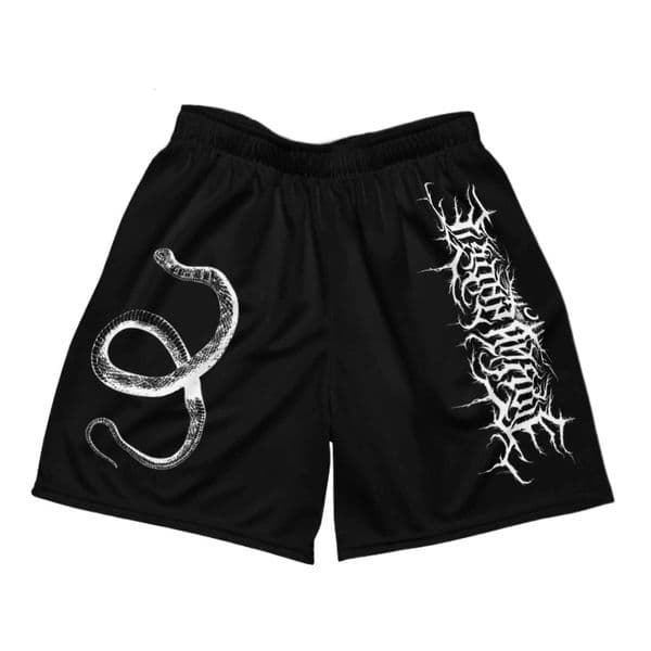 Men American Shorts Clothing Gothic Street Band Singer Hip-hop Rock Shorts Street Hip Hop Fast Dry Breathable Fitness Sports C260610