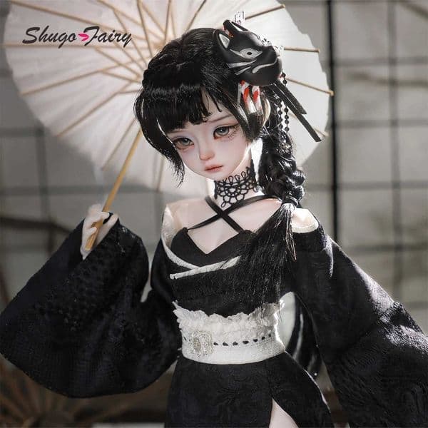 Kikyou E Bjd Doll 1/4 Fullset Warrior Female Bariy Big Chest Japanese Y2k Style Yakuza Princess Wafuku Mafia Shugafairy L260610E7GT