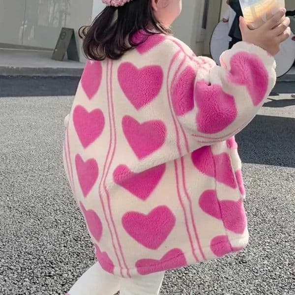 2026 New 2 3 4 perfume 5 6 7 8 Year Plush Girls For Keeping Warm In Autumn And Winter Fashionable cologne Little Princess Christmas Jacket Childrens Clothing De 22