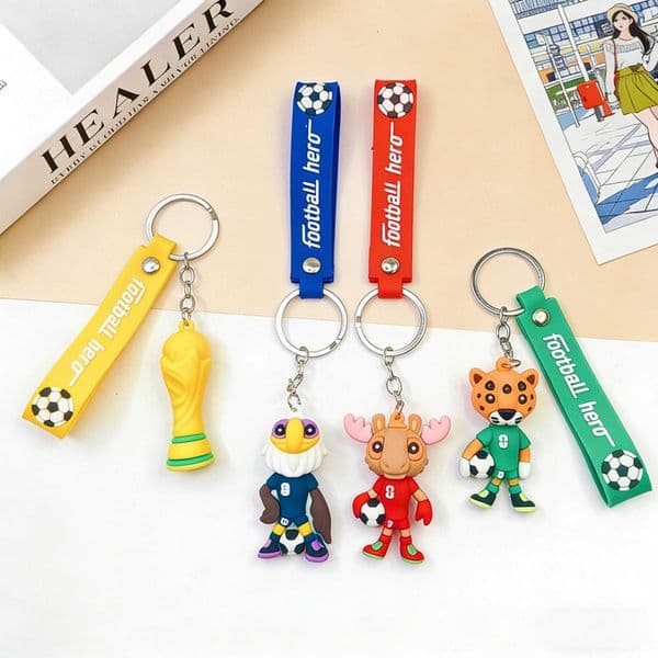 2026 USA-Canada-Mexico World Cup keychain pendant Hercules Cup keychain football event backpack accessory gift S260609