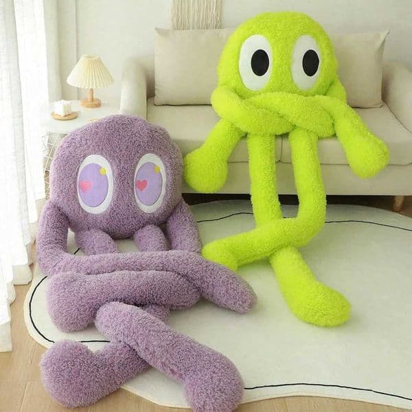Swag 100cm nt Ferry Green Alien Monster Plush Toys Cute Stuffed Long Arms Legs Octopus Throw low Anime Kaii Ro Decor J260610