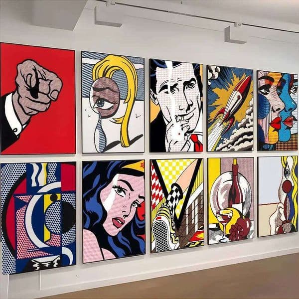 Roy Lichtenstein Pop Art Poster HD art sticky wall waterproof home living room bedroom bar aesthetic decoration 26L0610