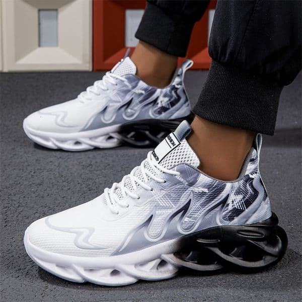 Unisex Running Shoes Men Women Lightweight Mesh Breathable Comfortable Flat Soft Tennis Shoes Summer Lace-up Sneakers Man a260609