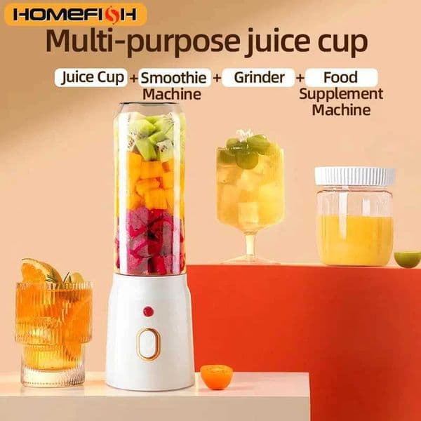 500ML Portable Electric Blender 40W USB Rechargeable Cordless Juicer High Powerful Juicer Cup For Smoothie Milkshake Juice Food C260610