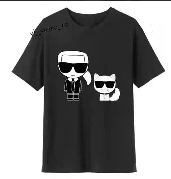 Karl Largerfield Shirt Designer Women Anime Funny Shirts Casual Tee Men Fashion Cotton Karl T Shirt Print Short O Neck Regular Summer Clothing Cotton High Quality 1d6