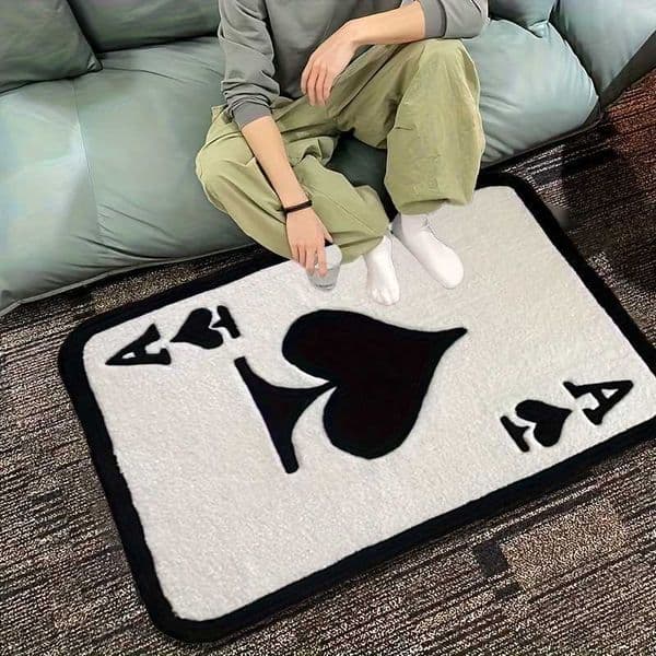 Personzed VIKAMA Spades A Carpet Soft and Comfortable Living Room Bedroom Entrance Home Decoration D260610