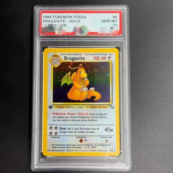 DIY Card 1999 FOSSIL HOLO 1ST 4/62 Collection Card Copy Card Anime Game Gift L26060938J1