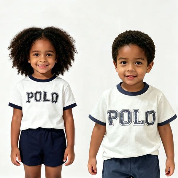 Polo Designer Baby Clothes Set T-Shirt Shorts Toddler Casual Clothing Kids Tracksuit Children Boys Cartoon 2Pcs set