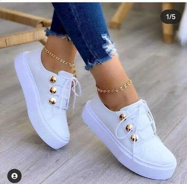 Platform Casual Sport Shoes Womens Plus Size 43 Lace Up Sneakers Wedge Non Slip Woman Vulcanize Casual Shoes Zapatos De Mujer 260610