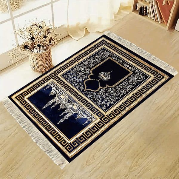 Prayer Portable Mat with Magnificent Mosque Pattern Foldable Carpet for Indoor and Outdoor Use Prayer Room Home Decor D260610