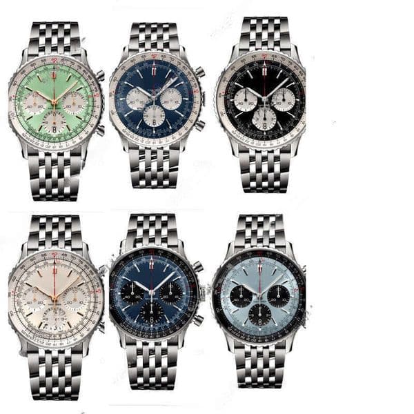 2025 New Designer Hot Sport 43mm Men's Watch; High Quality B01 Movement Multi-functional Chronograph Watch