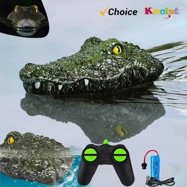 2026 New Boat Simulation Crocodile Head 2.4G Remote Control Joke Alligator Decoy Electric Toy RC Water Spoof Toys For Boys Kids Gifts Toys 11