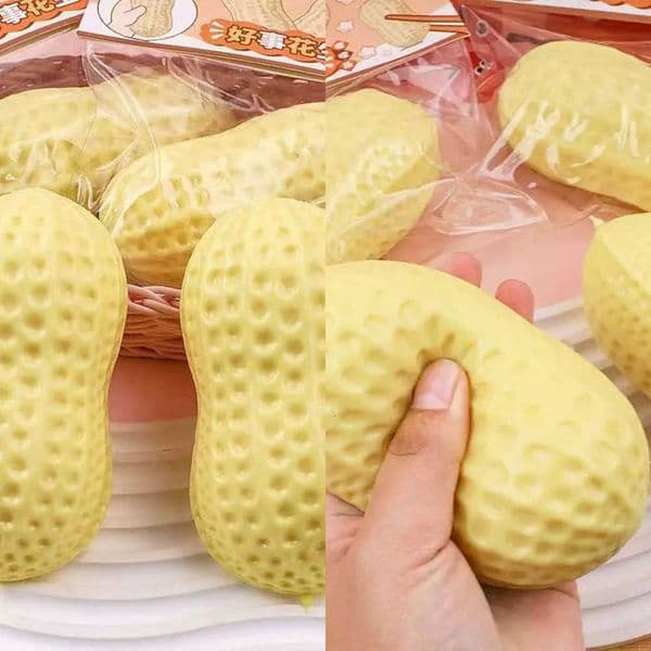 Ball Stress Squishy Squeeze Peanut Toy No rebound Buttery-Soft Feel Fidget Toy ASMR Sensory Anti Stress Toys for Adults L260609