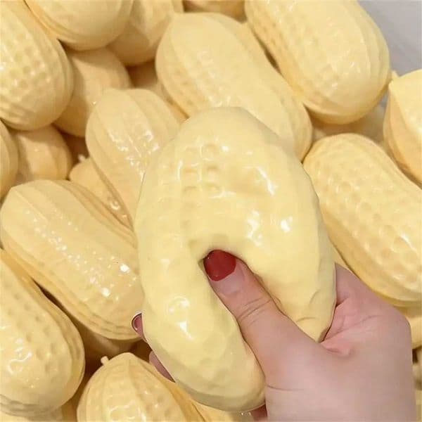 Squeeze Peanut Crunchy Stress Ball Ball Squishy Toy Buttery-Soft Feel Fidget Toy ASMR Sensory Anti stress relief toy for Adults L2606091