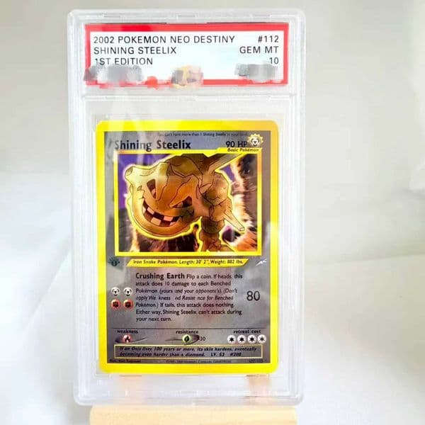 DIY Card 2002 NEO DESTINY SHINING STEELIX 1ST 102/105 Collection Card Card Anime Game L260609MBI5