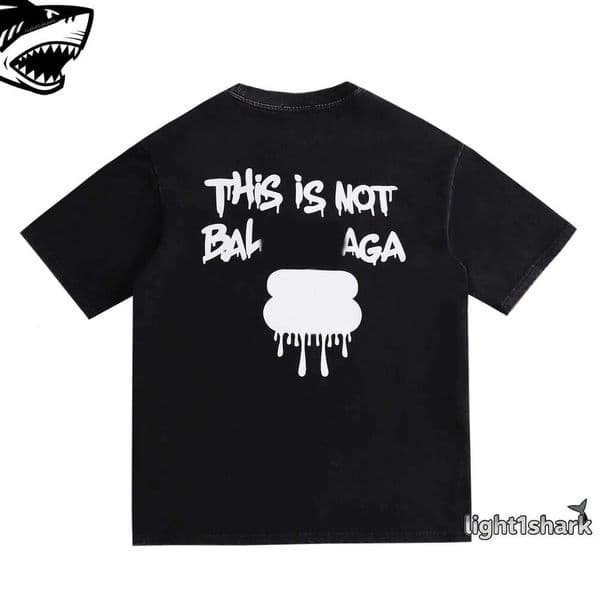 Bal Men's Shirts Designer Mens Tshirt Womens Shirt Couple Street Fashion Brand Print Short Sleeve Casual Loose T shirt Round Neck bb shirts 838