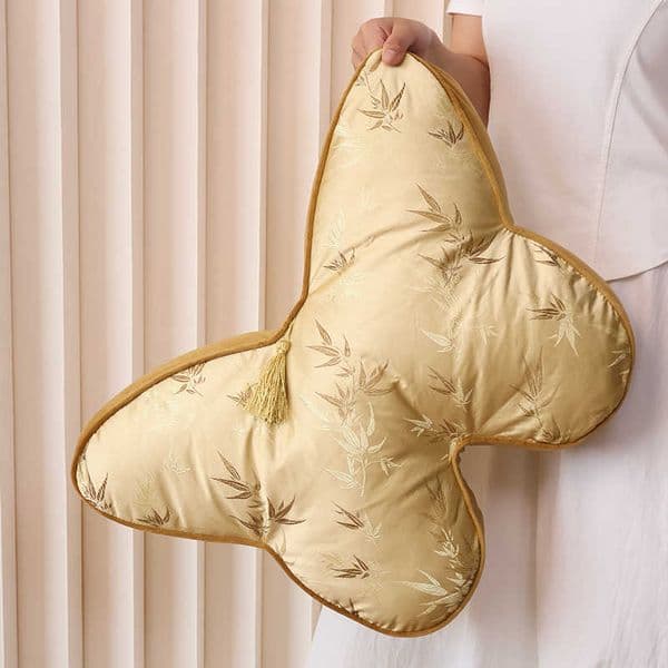 New Chinese-style butterfly pillow luxurious and high-end suitable for chair backrest living room sofa cushion and unique-shaped headboard pillow L260606