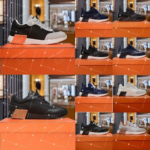 Free Shipping Bouncing Men Casual Shoes Suede Tech Mesh Geometric Wave Outsole Baskets Zapatillas Turnschuhe Chaussures Sports Trainers 40-45